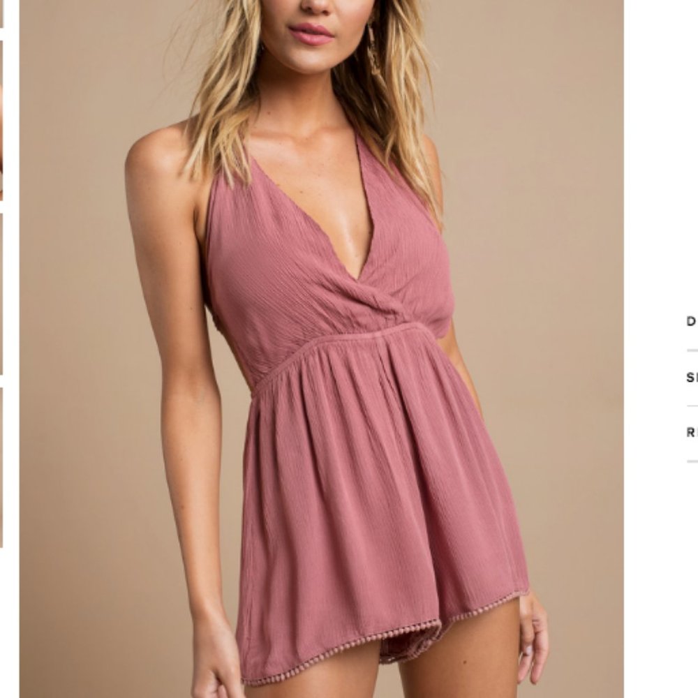 Tobi Halter Tie Romper